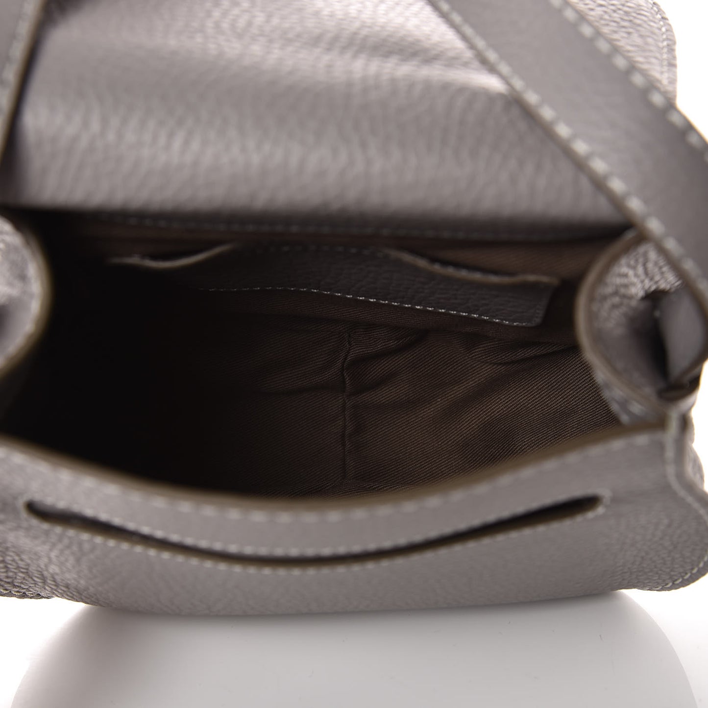 Calfskin Mini Marcie Round Crossbody Bag Cashmere Grey