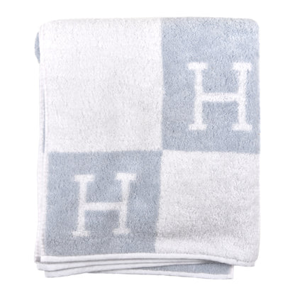 Hermes Cotton Avalon Bath Towel Bleu Glacier 1 of 4