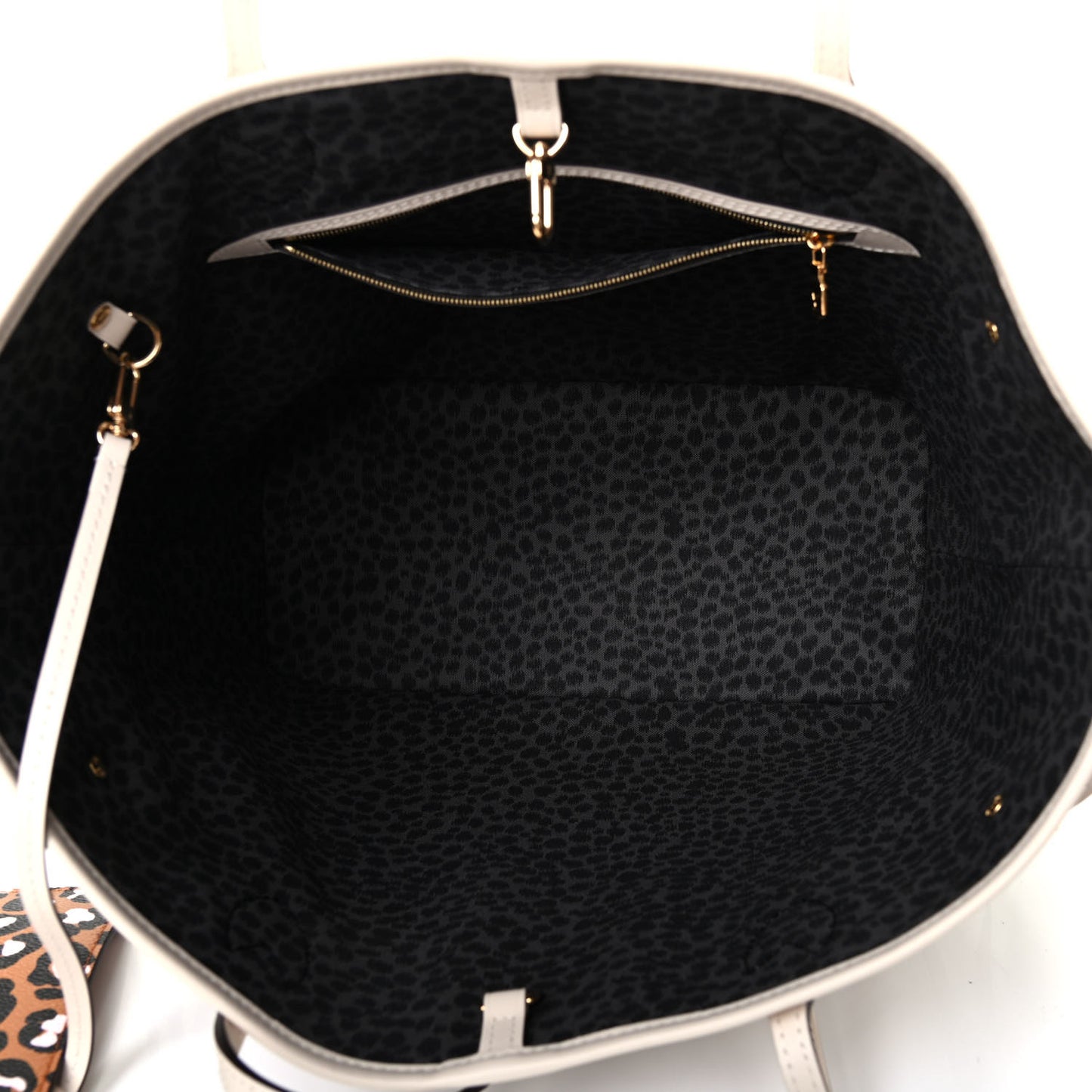 Monogram Giant Wild At Heart Neverfull MM Creme