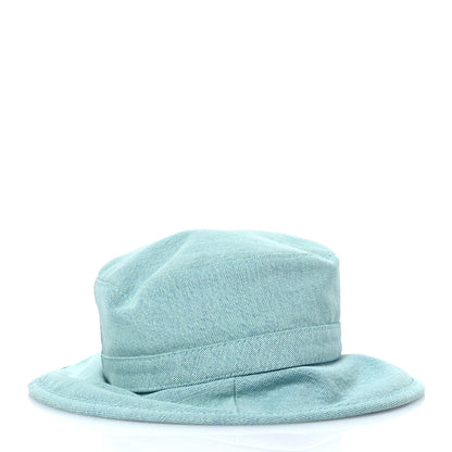 Chanel Denim Logo Bucket Hat S Light Blue 5 of 10