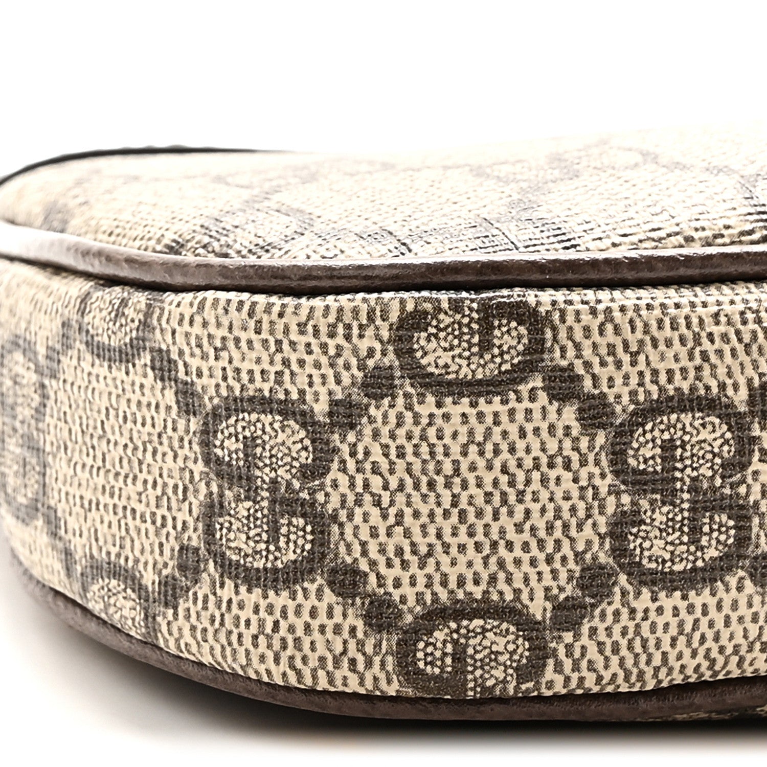 Gucci GG Supreme Monogram Textured Dollar Calfskin Mini Ophidia Chain Bag Beige Ebony 9 of 10
