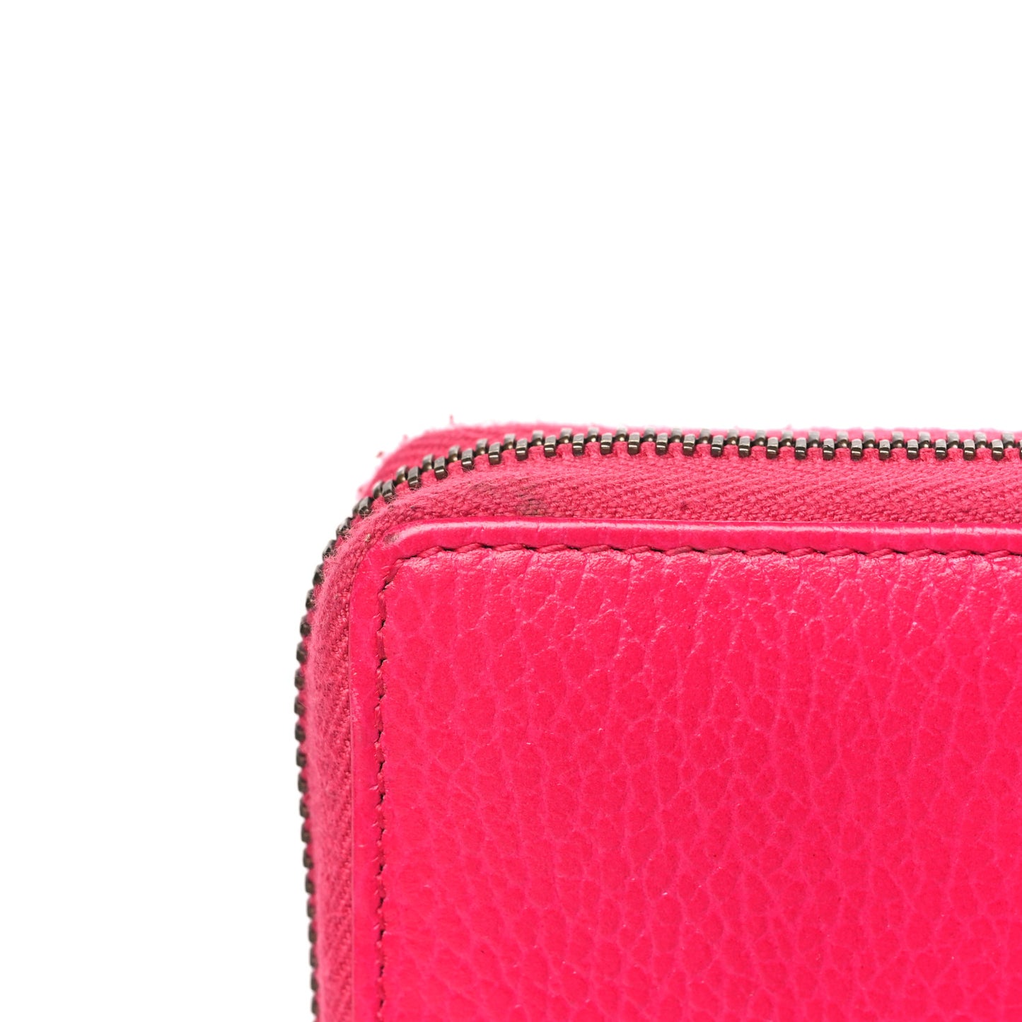 Calfskin Butterfly Farfalla Zip Around Wallet Pink
