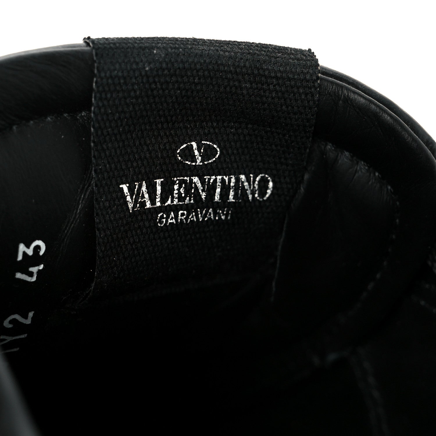 Valentino Garavani Calfskin Mens Rockstud Untitled Open Sneakers 43 Black 9 of 10