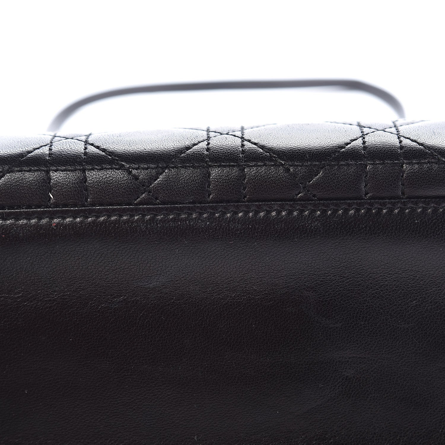 Christian Dior Lambskin Cannage Medium Lady Dior Black 12 of 13