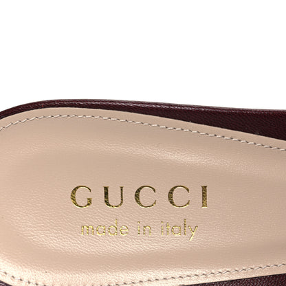 Gucci Malaga Kid Nappa Signoria Slingback Pumps 38 Rosso Ancora 9 of 12
