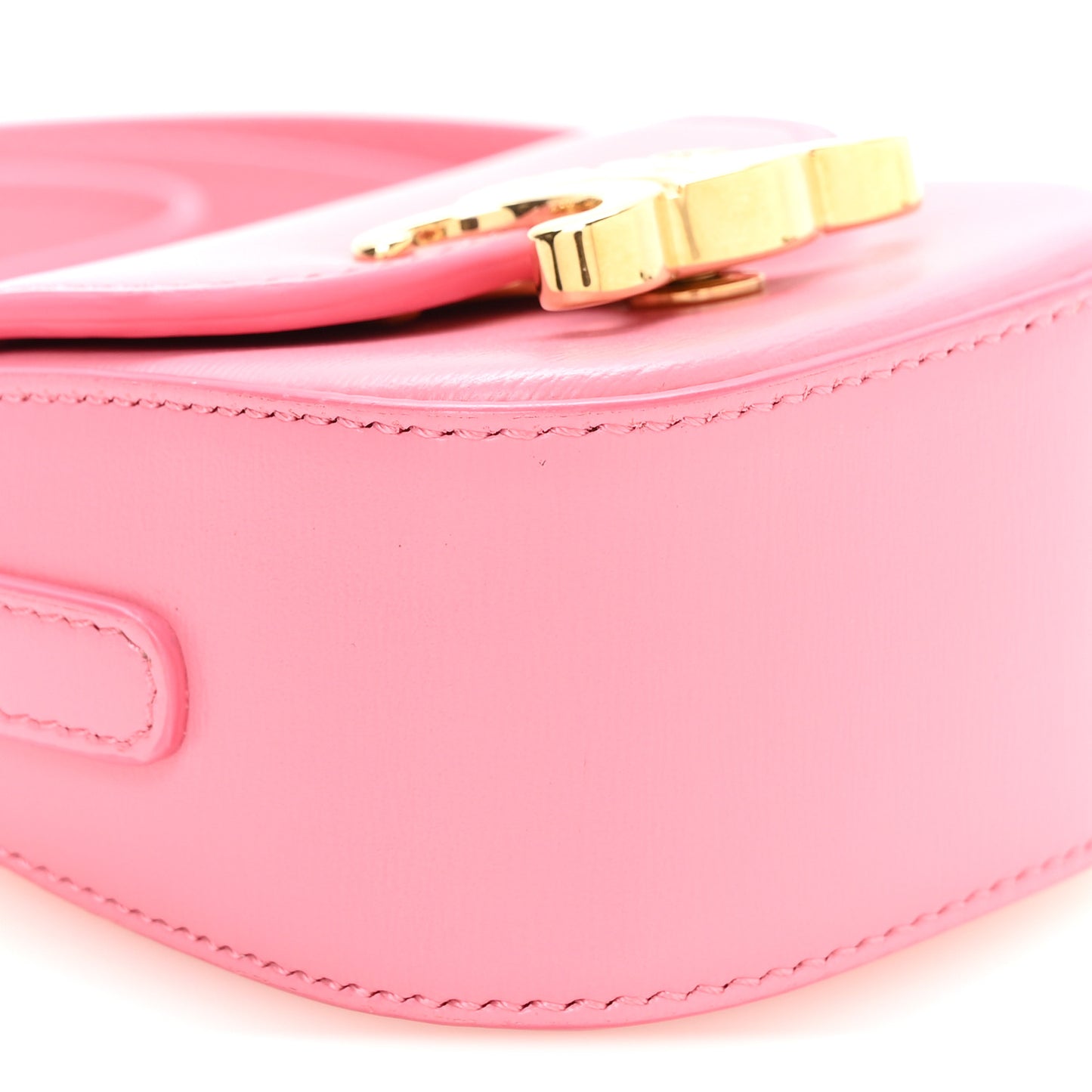 Calfskin Triomphe Airpods Case With Strap Flamingo