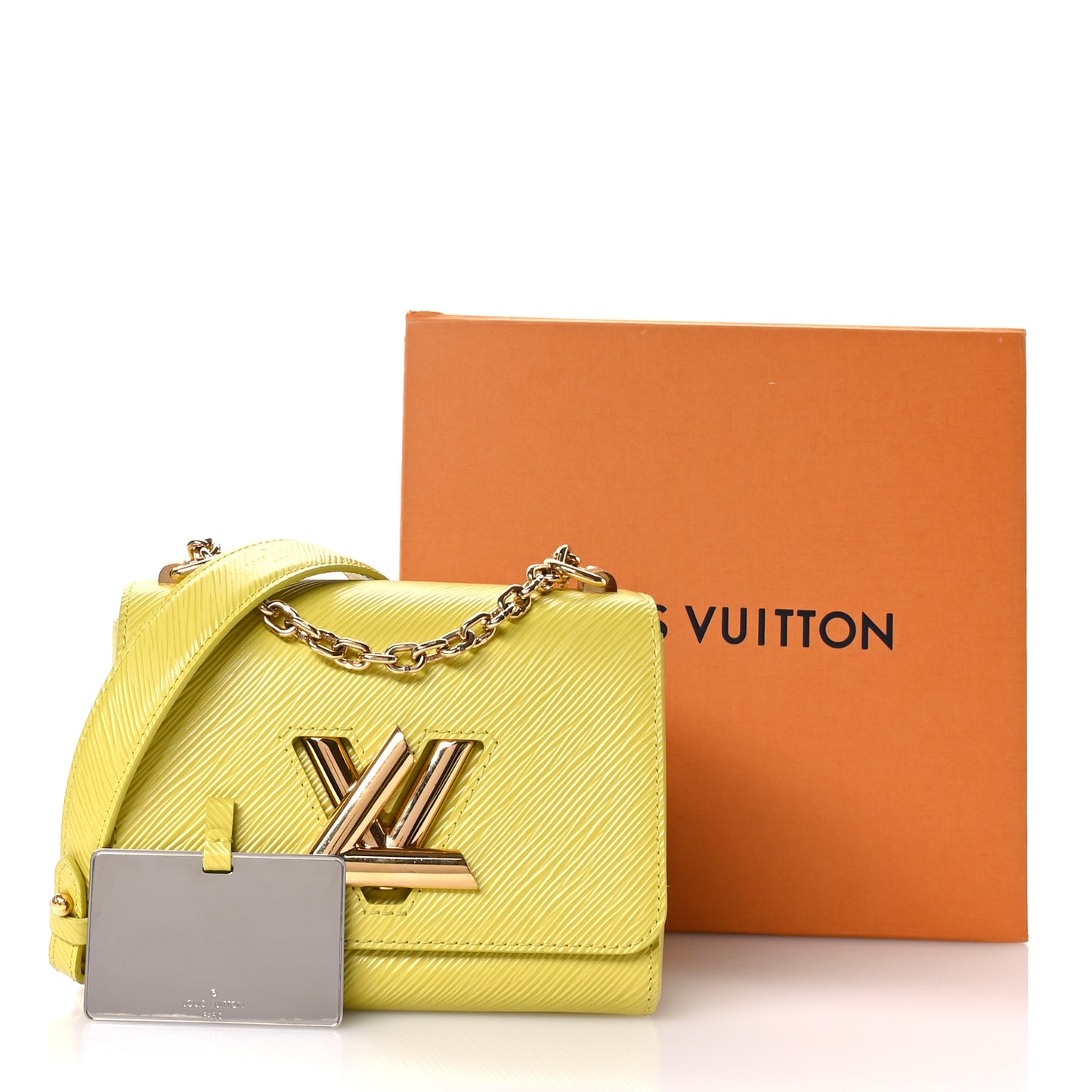 Epi Twist Shoulder Bag PM Citron Yellow
