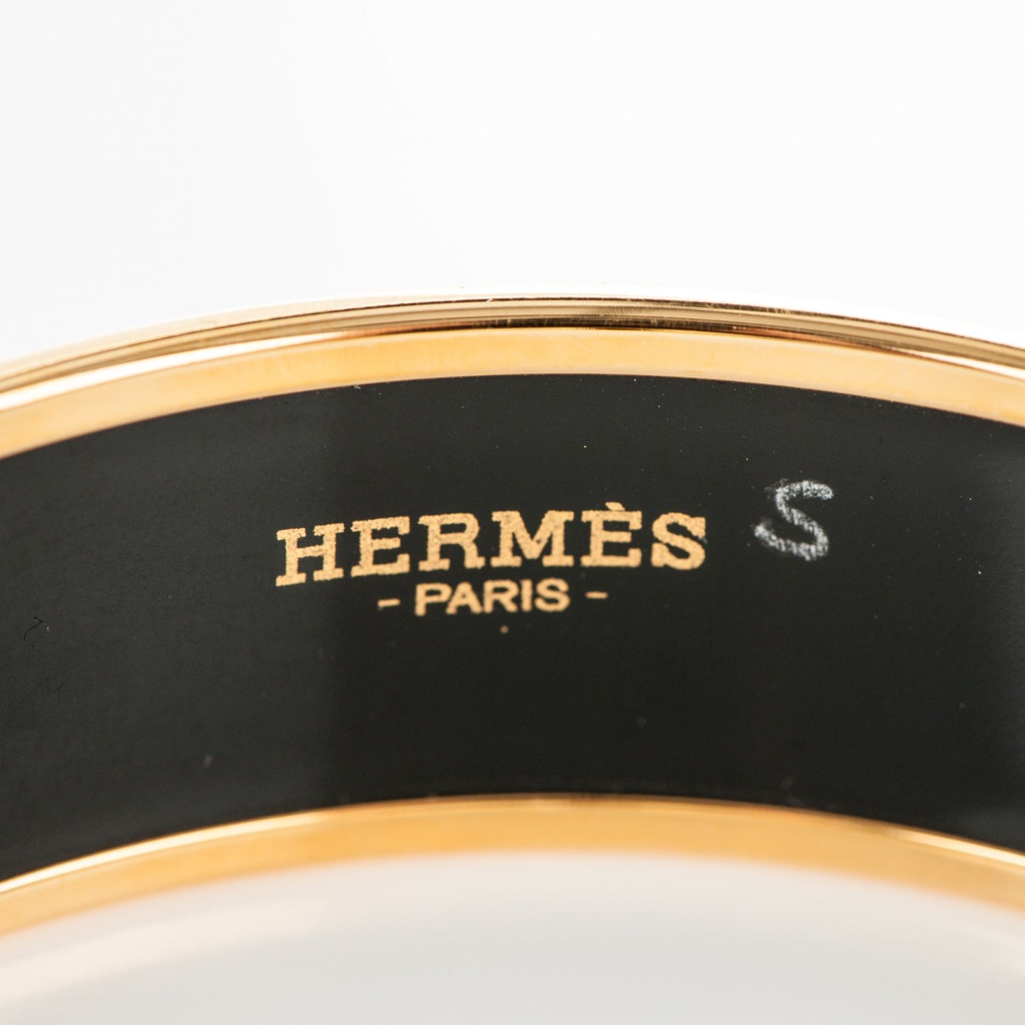 Enamel Printed Circuit 24 Faubourg Wide Bracelet 65 Blanc Noir