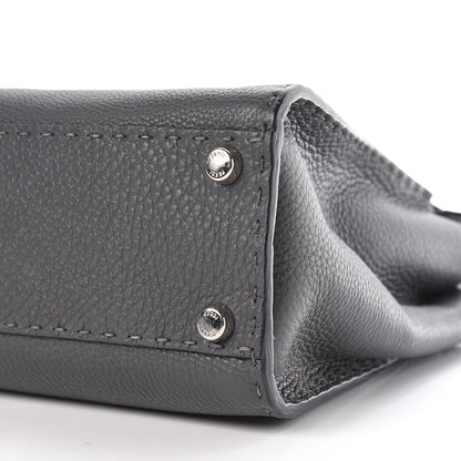 Fendi Cuoio Romano Selleria Bi-Color Medium Peekaboo Iconic Satchel Asfalto Latte 10 of 22