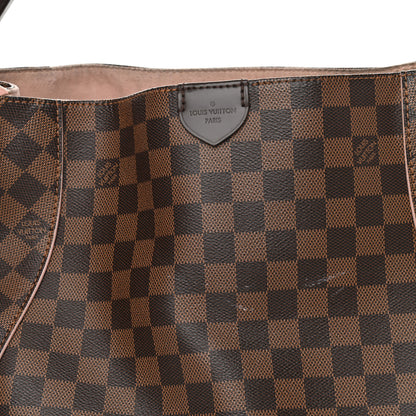 Louis Vuitton Damier Ebene Caissa Hobo Rose Ballerine 8 of 13