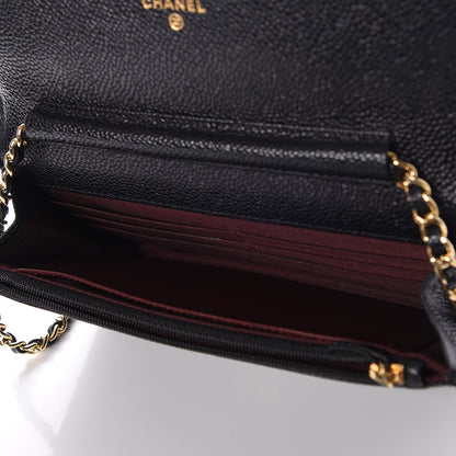 Chanel Caviar Quilted Wallet On Chain WOC Black 5 of 9