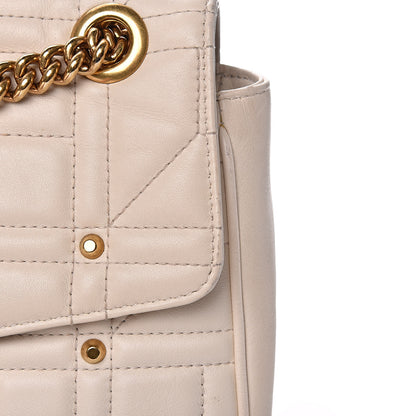 Gucci Calfskin Matelasse Studded Medium GG Marmont Shoulder Bag White 16 of 17