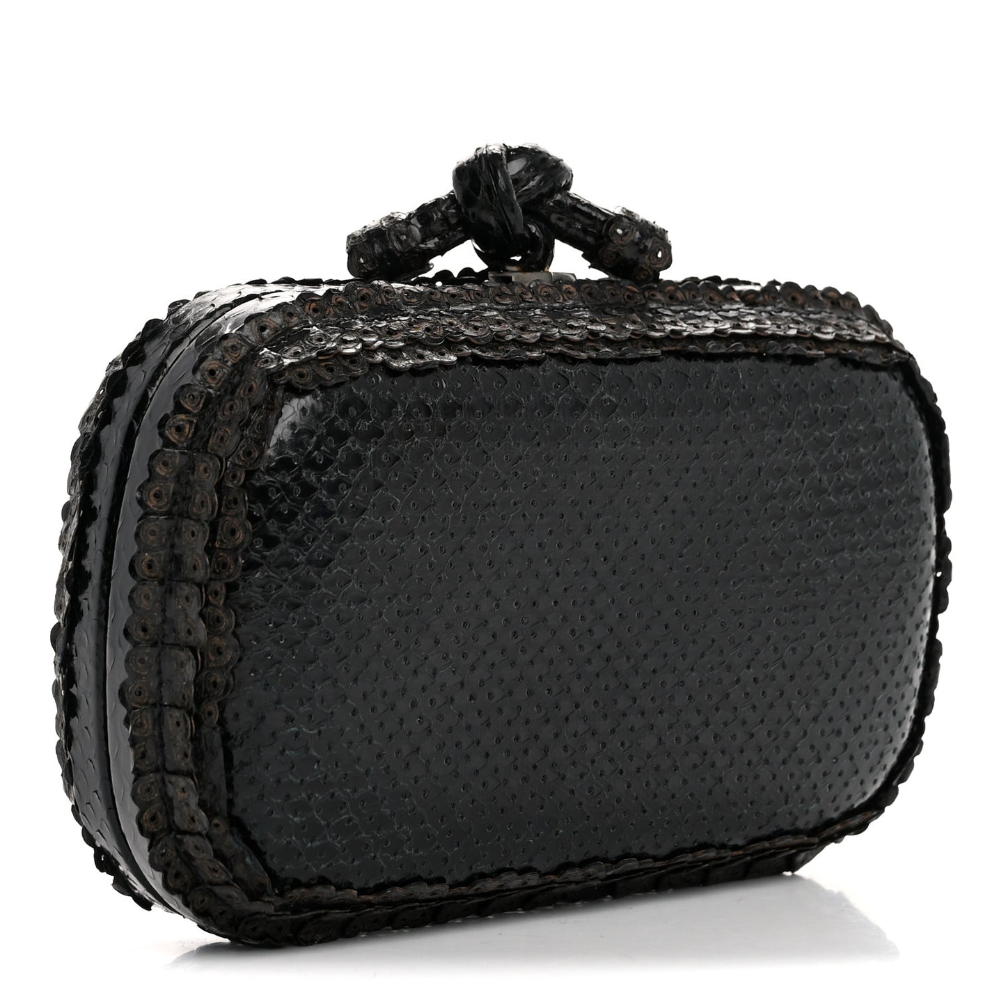 Impero Ayers Knot Clutch Black