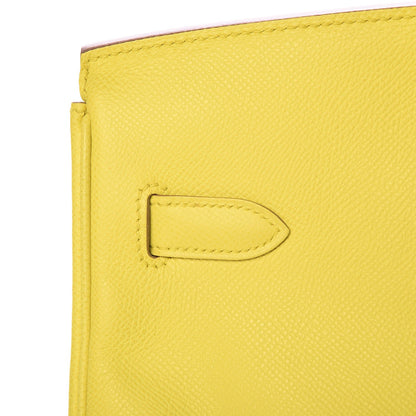 Hermes Epsom Birkin 35 Lime 18 of 35