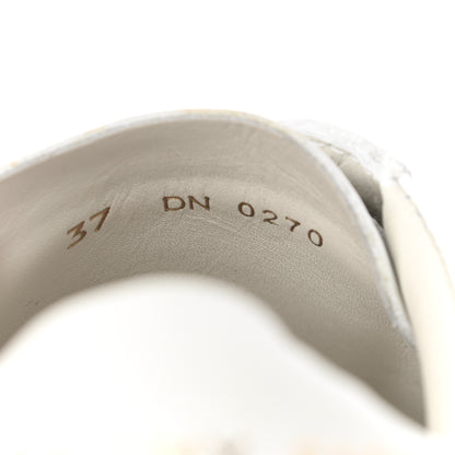 Givenchy Calfskin Band Logo Womens Urban Street Sneakers 37 White 9 of 10