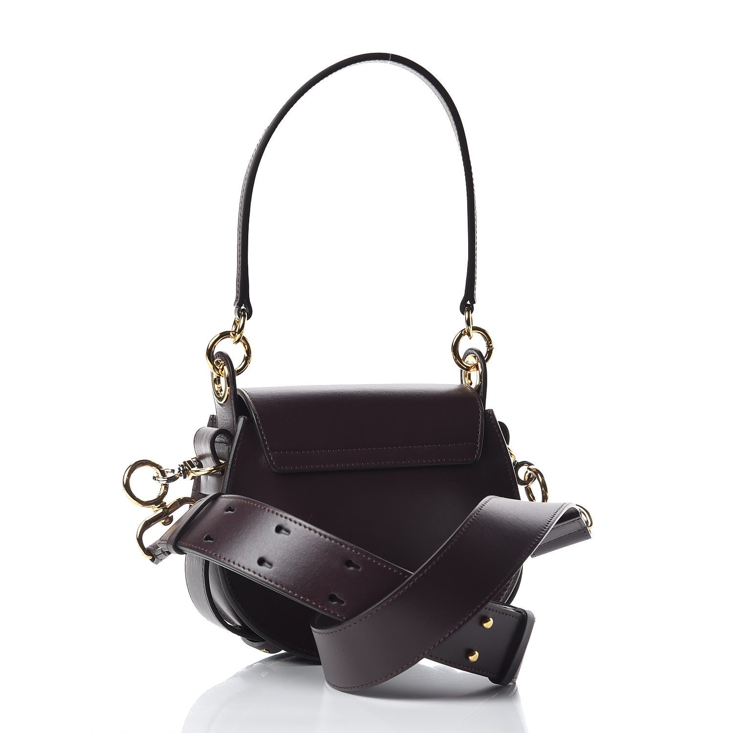 Chloe Calfskin Small Tess Bag Black Raisin 3 of 11