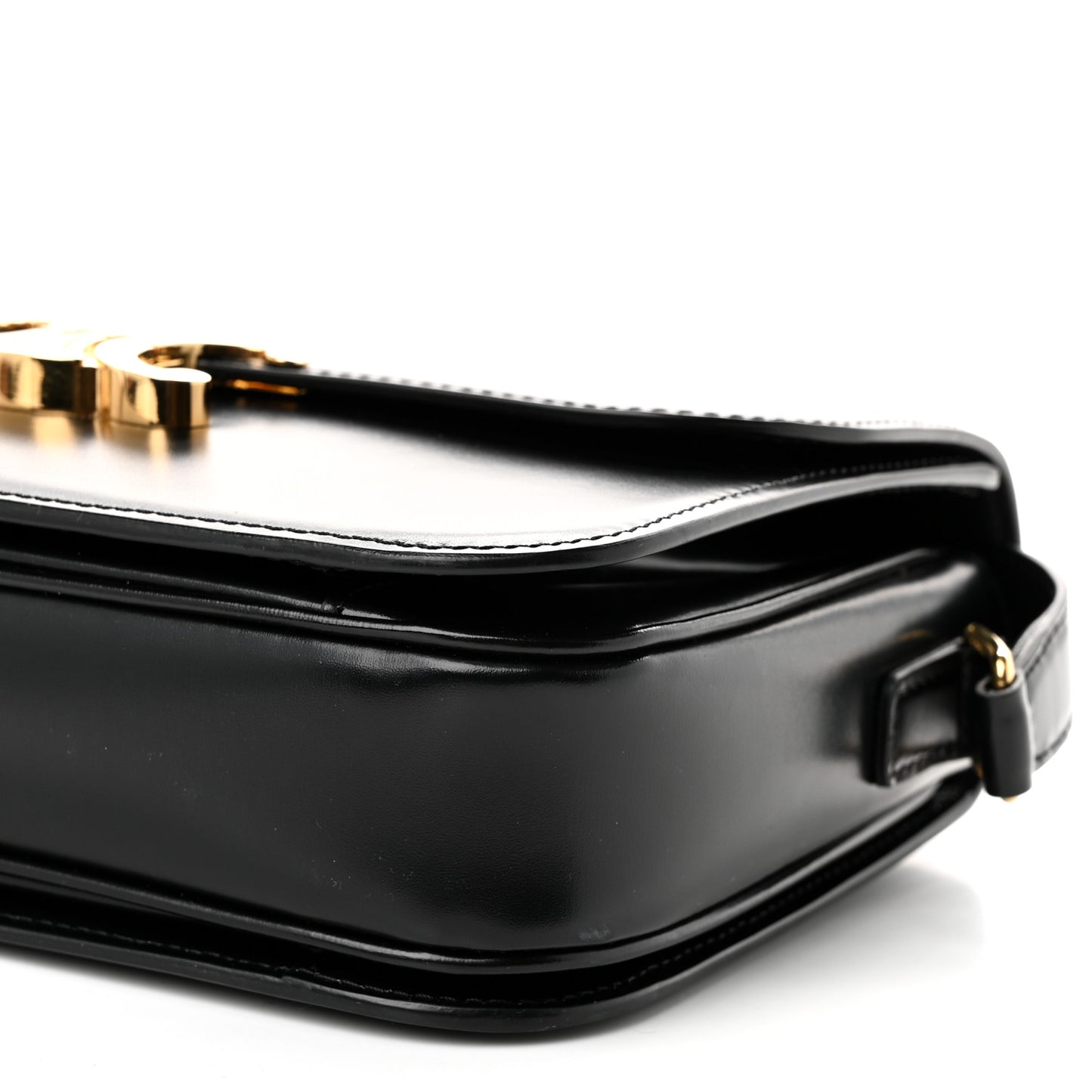 Shiny Calfskin Medium Triomphe  Black