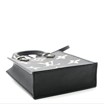 Louis Vuitton Empreinte Monogram Giant Petit Sac Plat Black Beige 4 of 10