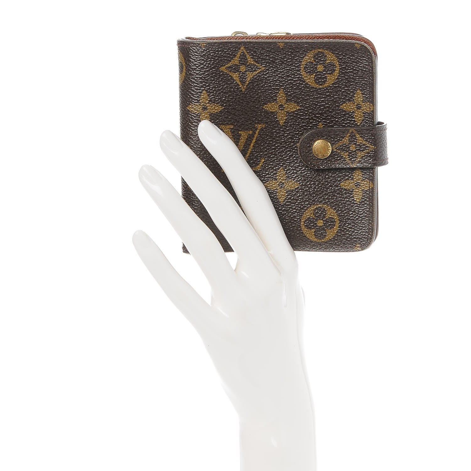 Louis Vuitton Monogram Compact Zippe Zipped Wallet 2 of 9