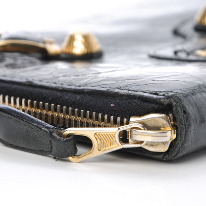 Balenciaga Agneau Giant 12 Gold Hardware Compagnon Wallet Black 8 of 13
