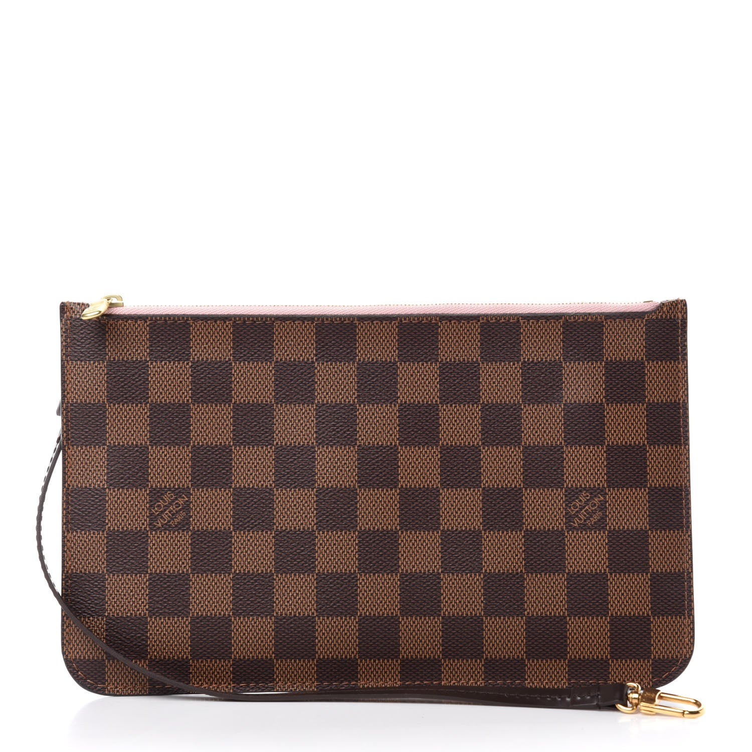 Louis Vuitton Damier Ebene Neverfull MM GM Pochette Rose Ballerine 3 of 8