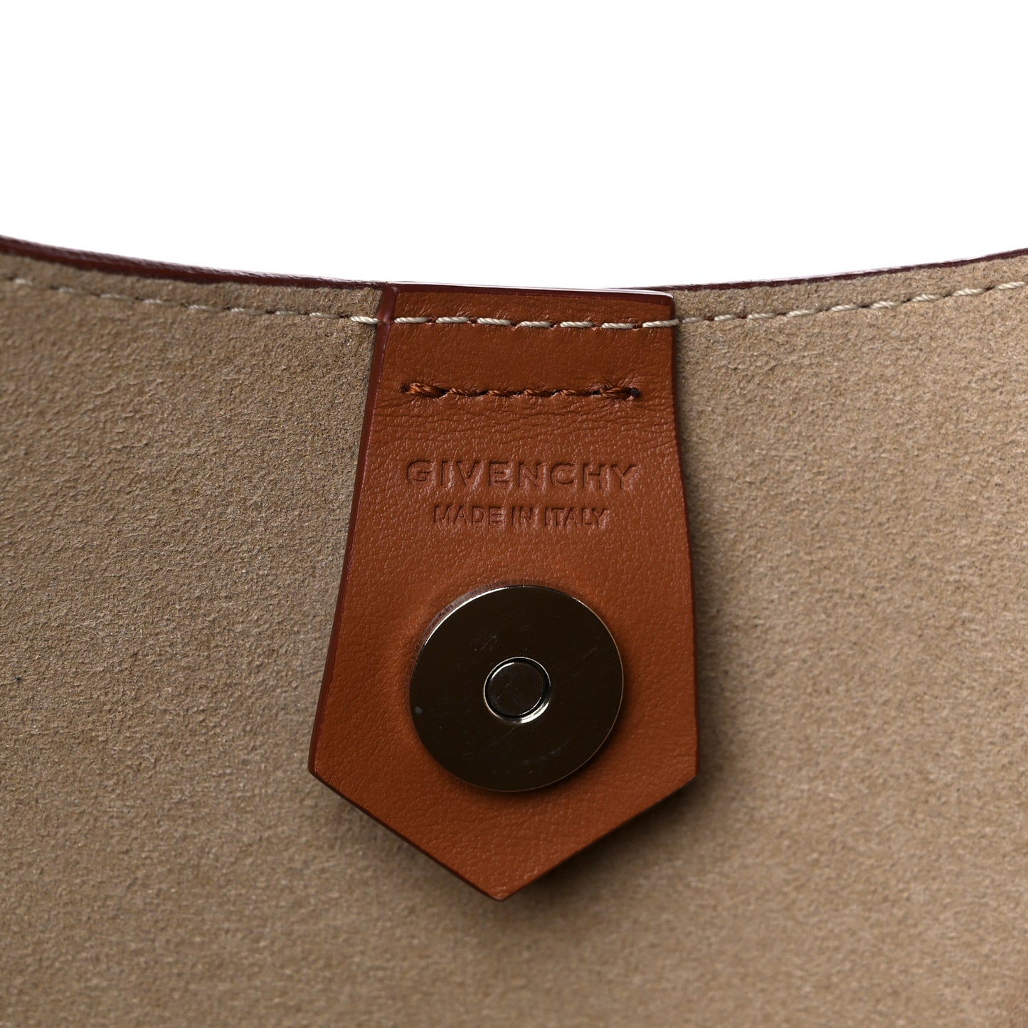 Calfskin Small Infinity Hobo Bag Brown