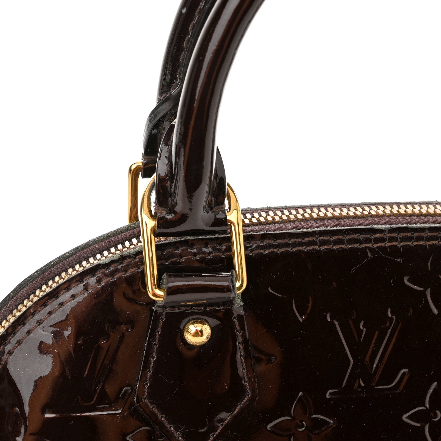 Louis Vuitton Vernis Alma BB Amarante 9 of 13