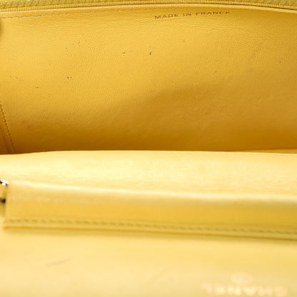 Chanel Lambskin Quilted Wallet on Chain WOC Yellow 14 of 21