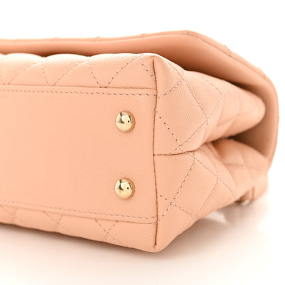 Chanel Caviar Quilted Mini Coco Handle Flap Light Pink 10 of 10