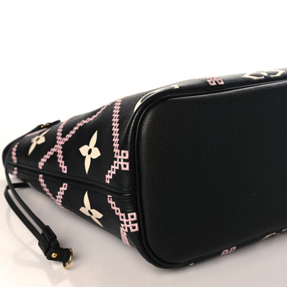 Louis Vuitton Empreinte Monogram Giant Broderies Neverfull MM Black 8 of 9