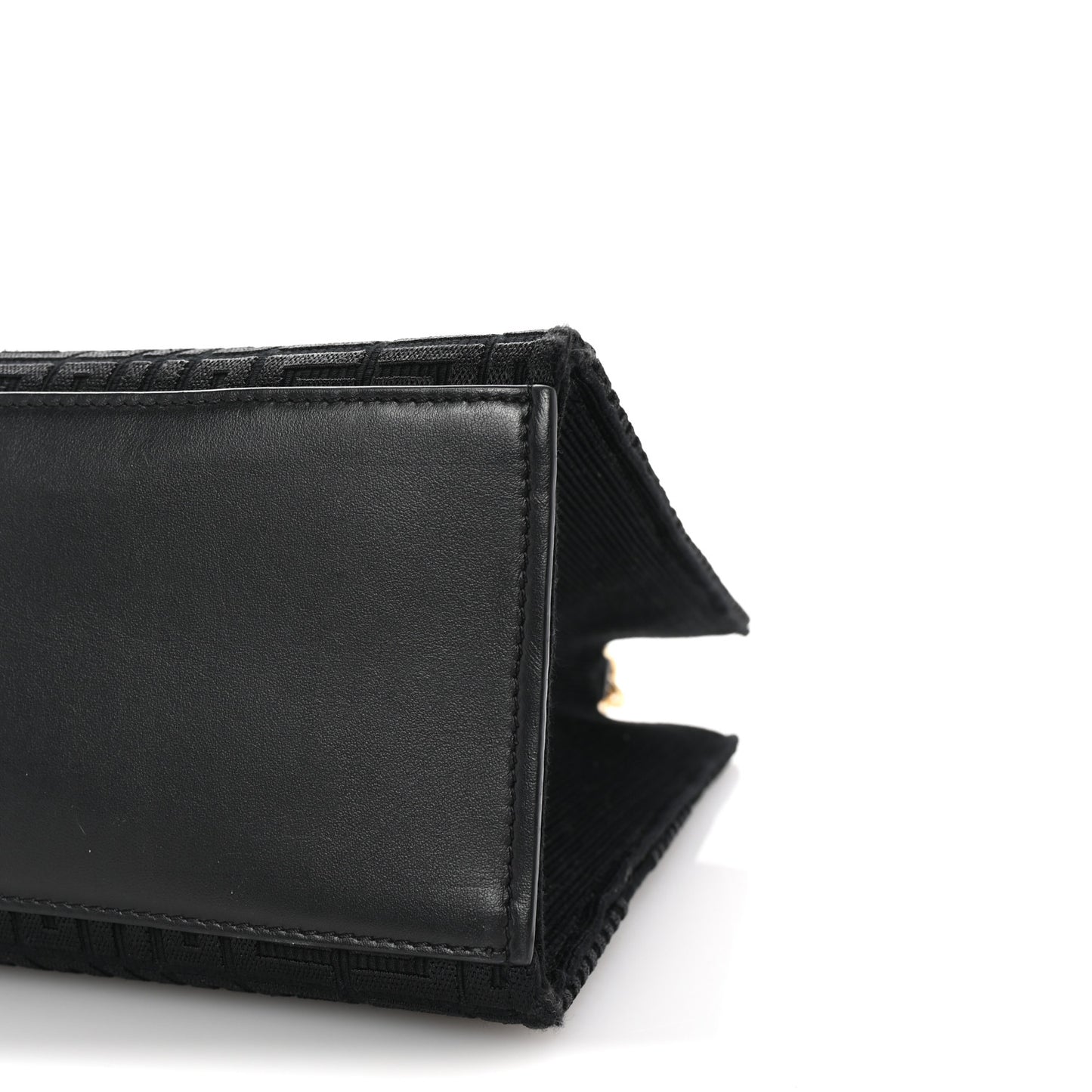 Canvas Jacquard 4G Medium Chain Tote Black