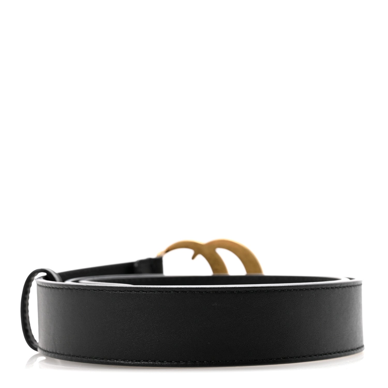 Gucci Calfskin Double G 30mm Belt 80 32 Black 2 of 6