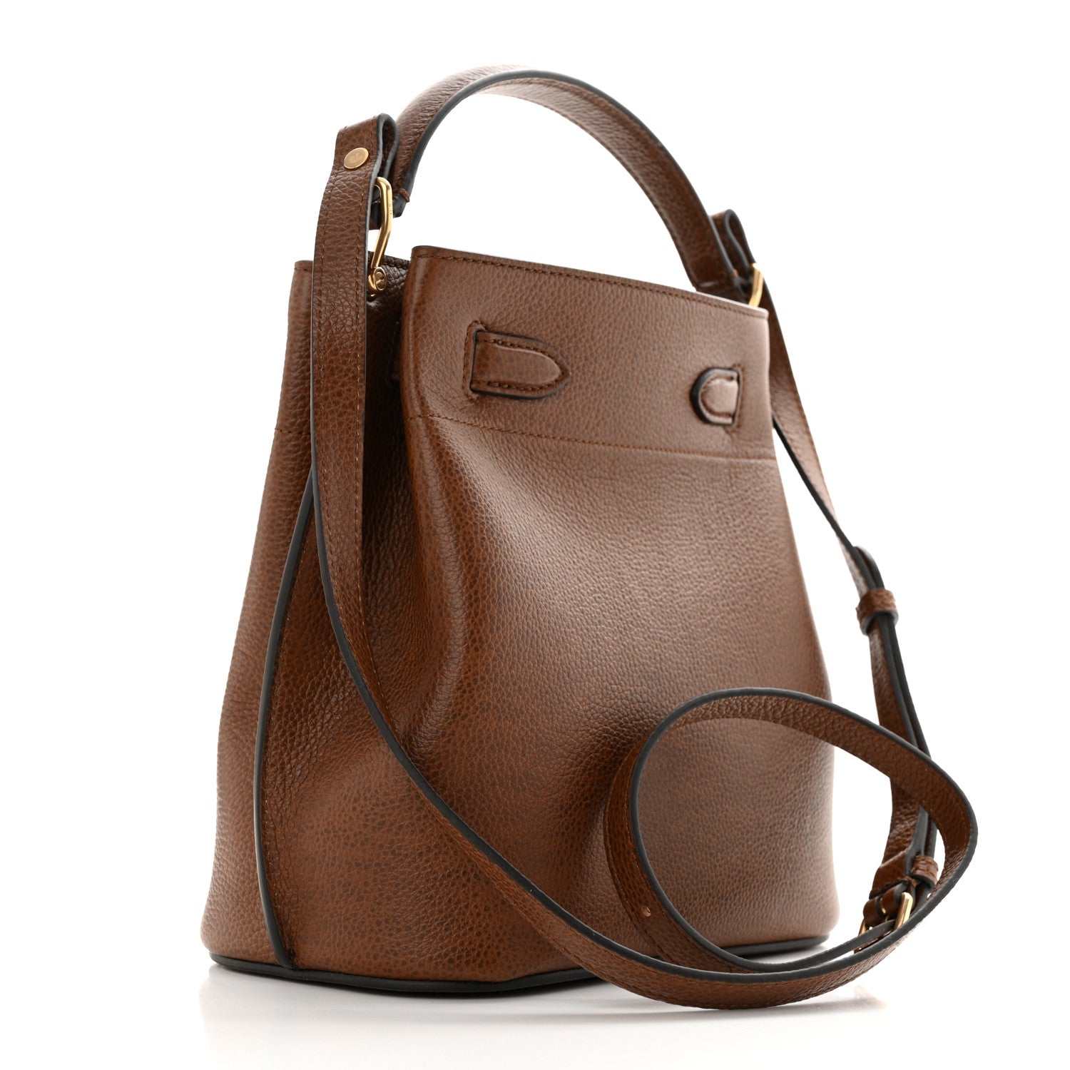 Mulberry Grained Calfskin Islington Bucket Bag Oak 3 of 11