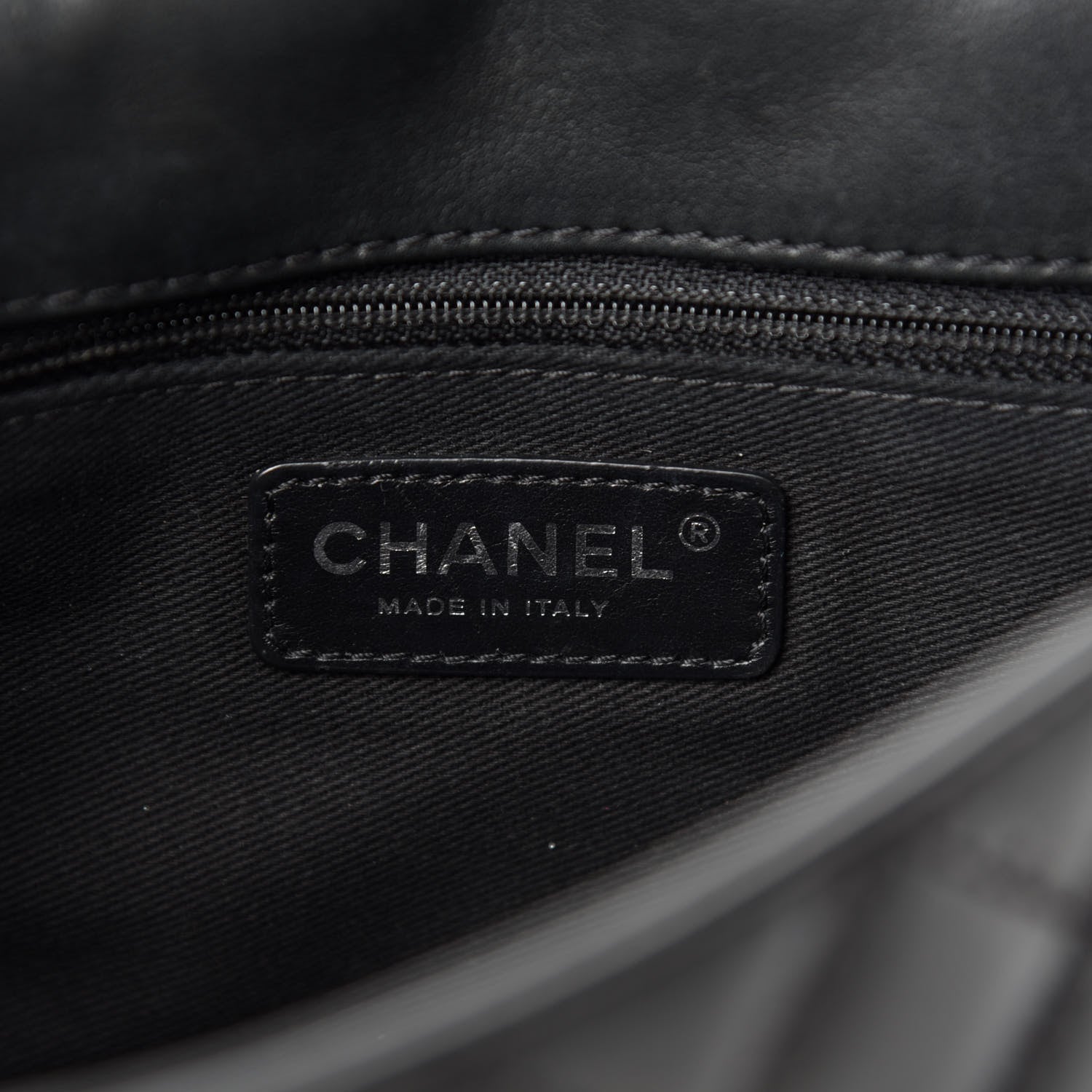 Chanel Calfskin Stitched Quilted Flap Black 10 of 12