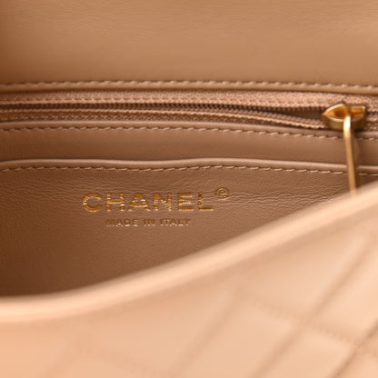 Chanel Lambskin Quilted Mini Pearl Crush Flap Beige 6 of 12