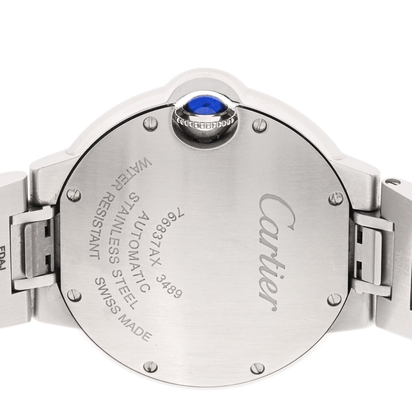 Stainless Steel 33mm Ballon Bleu De Cartier Automatic Watch Pink