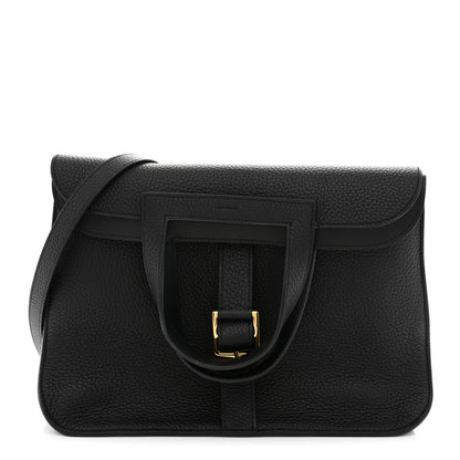 Hermes Taurillon Clemence Halzan 31 GM Black 1 of 10