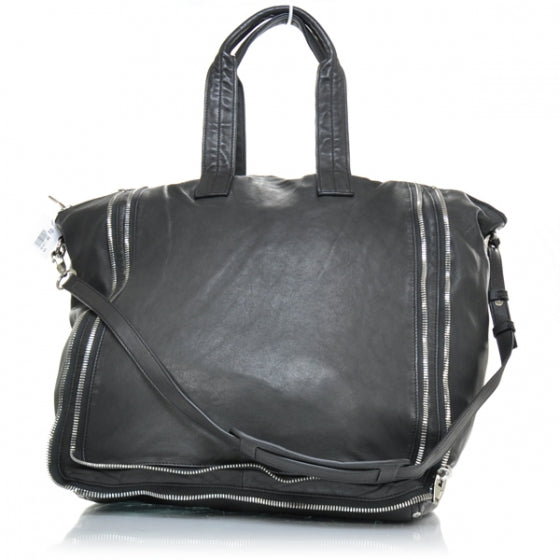 Leather Trudy Tote Black