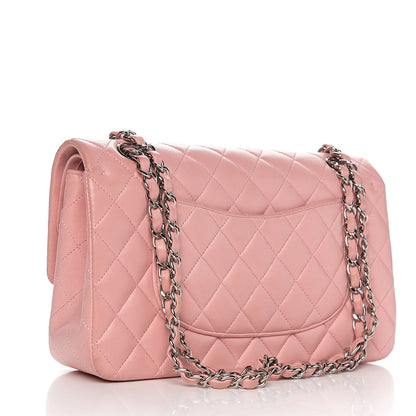 Chanel Lambskin Quilted Medium Double Flap Light Pink 2 of 13