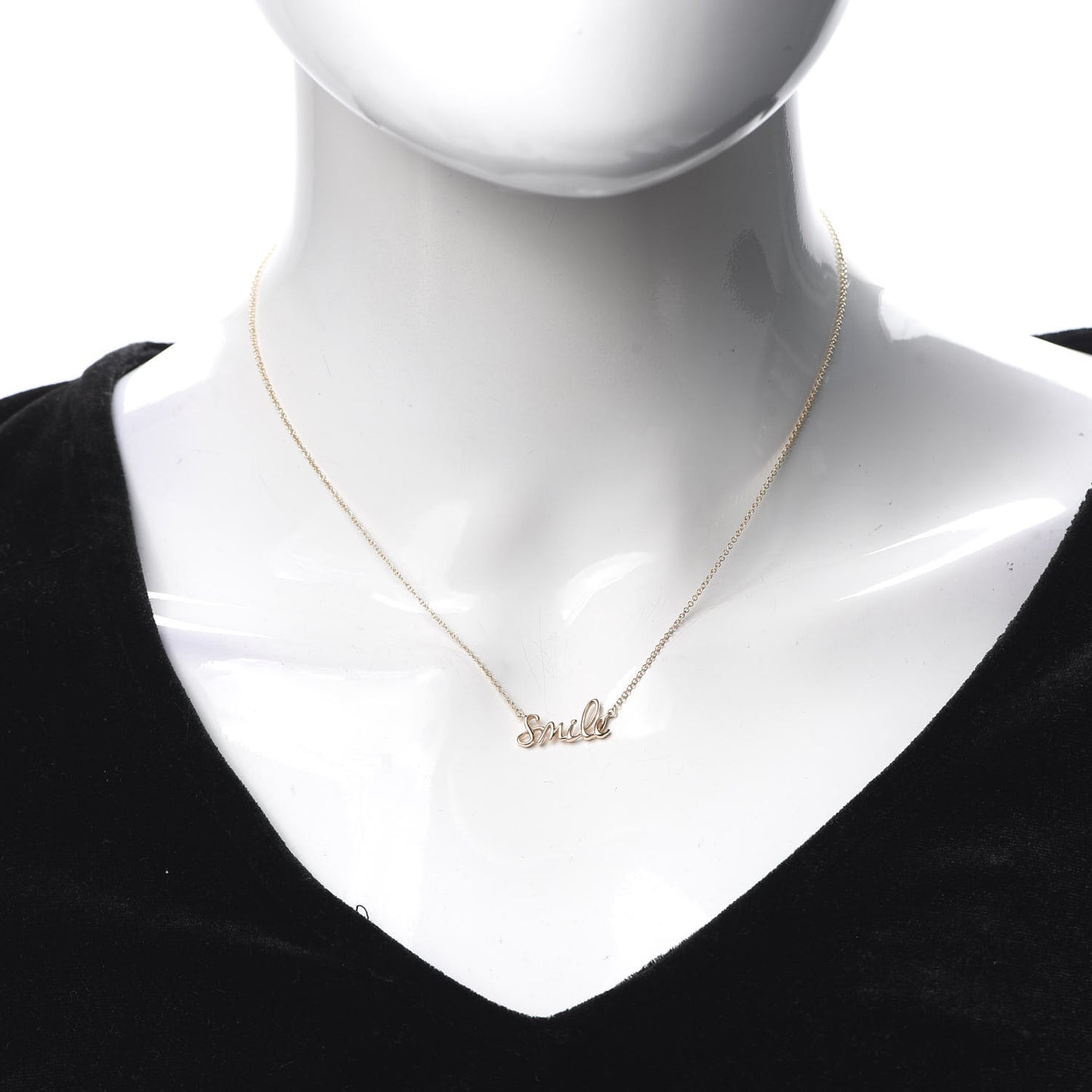 18K Rose Gold Paloma's Graffiti Smile Pendant Necklace