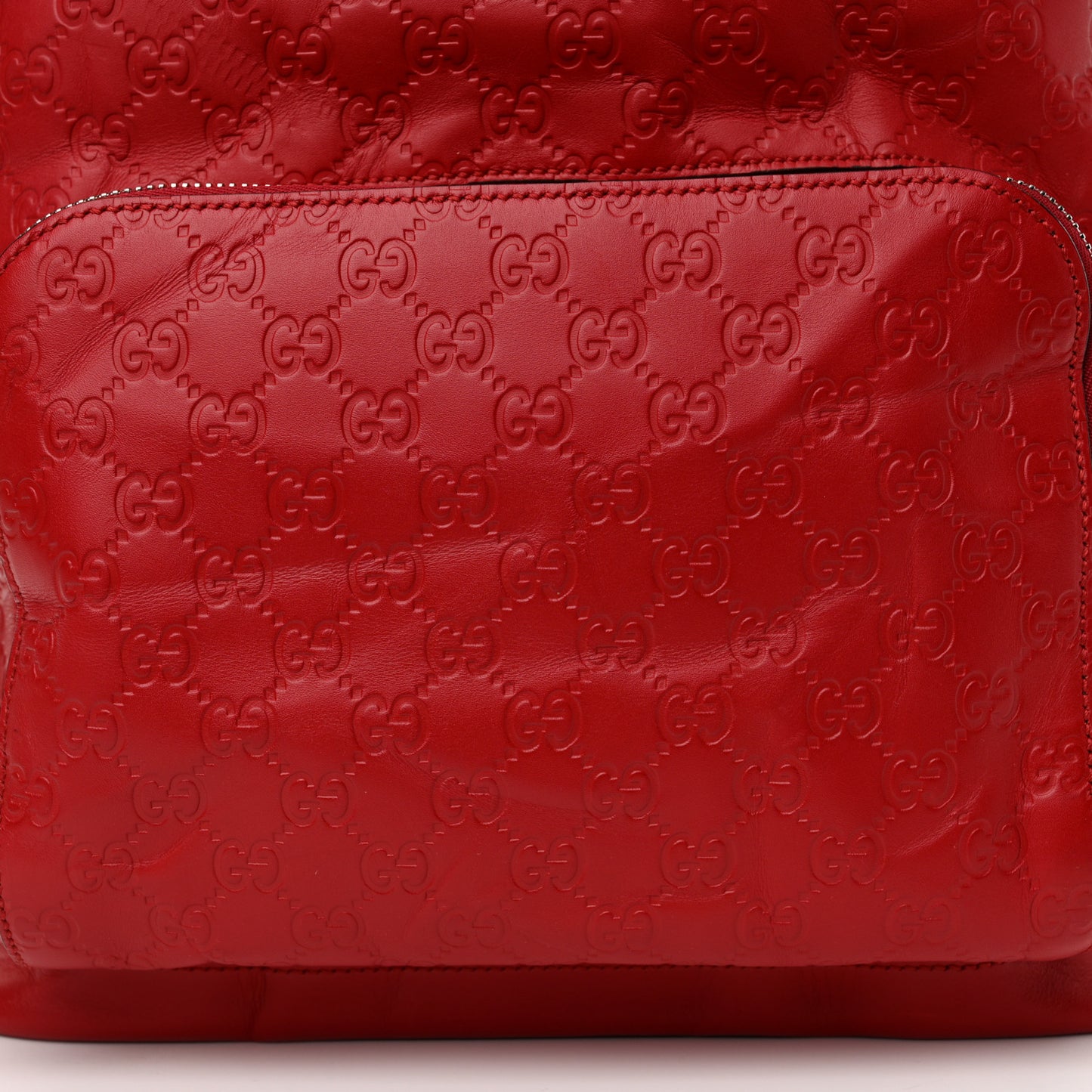 Guccissima Signature Day Backpack Hibiscus Red