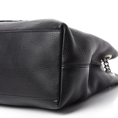Gucci Pebbled Calfskin Studded Medium Soho Chain Shoulder Bag Black 7 of 10
