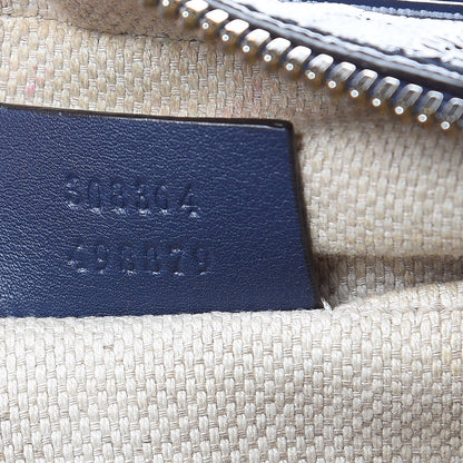 Gucci Vernice Naplack Small Soho Disco Bag Uniform Blue 7 of 14