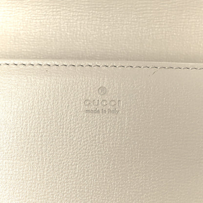 Gucci GG Supreme Monogram Azalea Calfskin Horsebit 1955 Wallet On Chain Beige Ebony Mystic White 6 of 10
