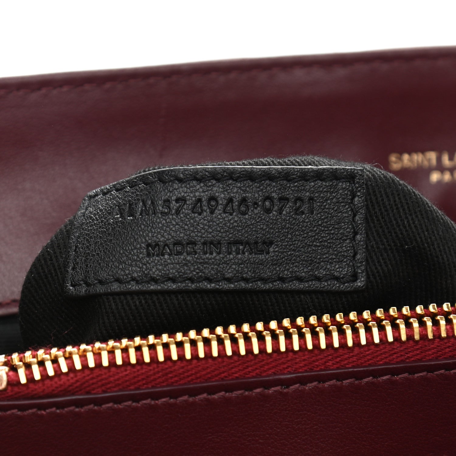 Saint Laurent Calfskin Y Quilted Monogram Medium Loulou Chain Satchel Rouge Legion 7 of 12