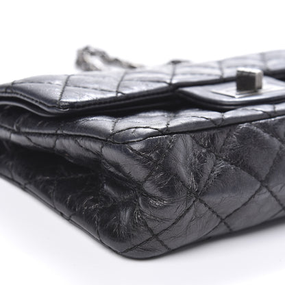 Chanel Iridescent Calfskin Quilted 2.55 Reissue 224 Flap Black 8 of 13