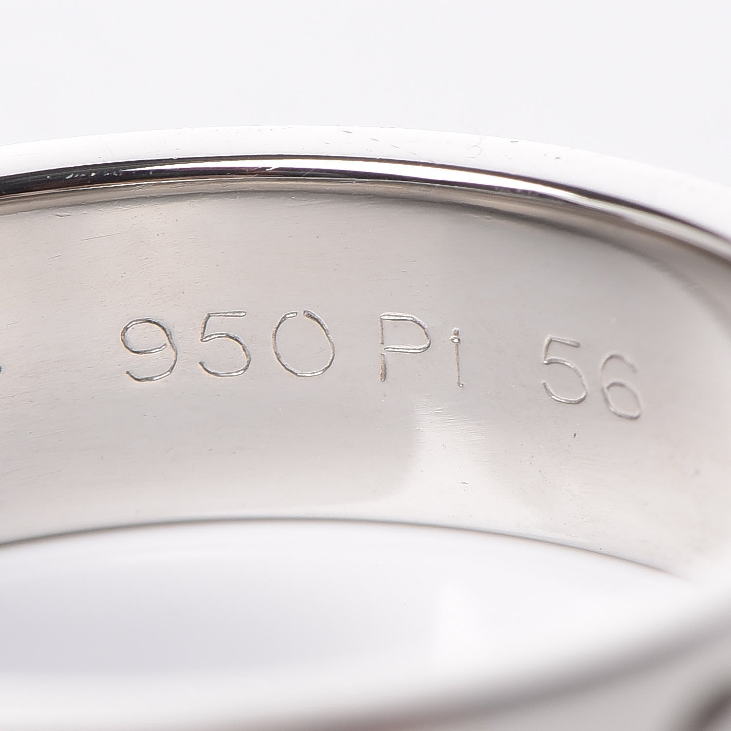 Cartier Platinum 5.5mm LOVE Ring 56 7.5 5 of 8