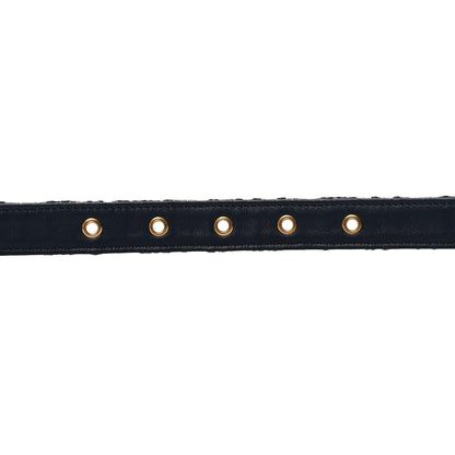 Christian Dior Jacquard Oblique 20mm Saddle Belt 80 32 Blue 4 of 6