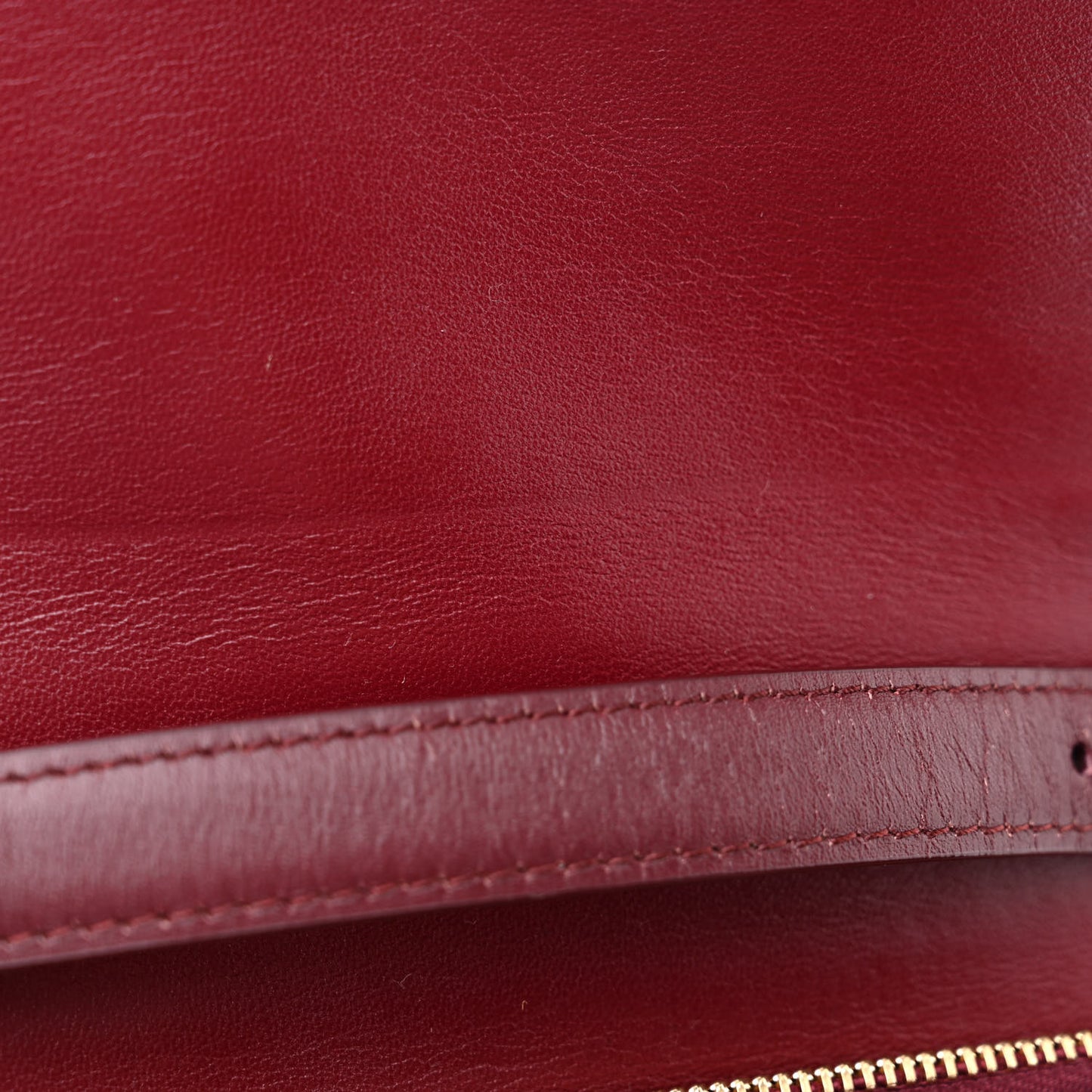 Box Calfskin Medium Classic Box Flap Bag Burgundy