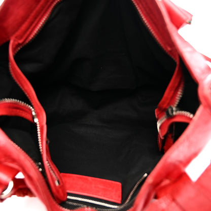 Balenciaga Agneau Giant 21 Silver Hardware City Rouge Coquelicot 6 of 17